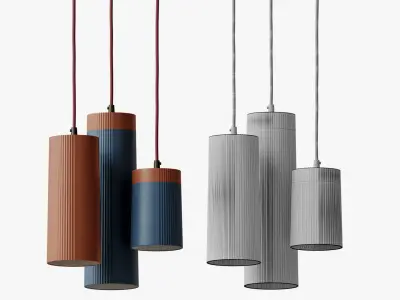 The Rigatoni pendant light 3D model