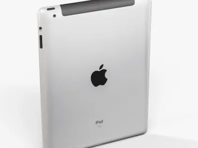 Apple iPad 2 3G tablet Low-poly 3D model