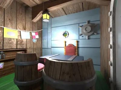 Krusty Krab ver 2 Low-poly 3D model