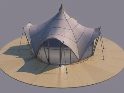 0202 - Circular Tent 3D model