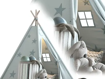 Childrens tent 3D model