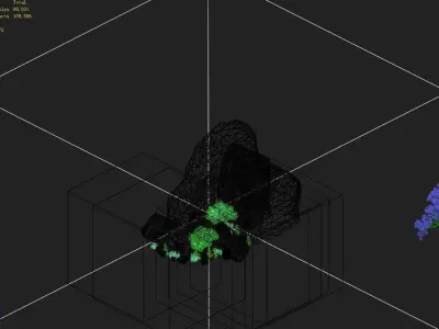 Explore the mountains - rocks 014 3D model