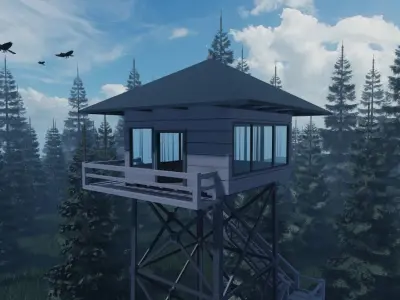 Firewatch Tower 3D model 3D model