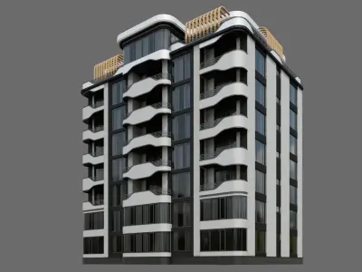 Residental Building ID014 3D model