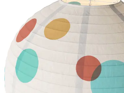 Habitat Spot pendant paper lampshade 3D model