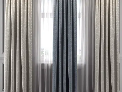 Curtain Set 312 3D model
