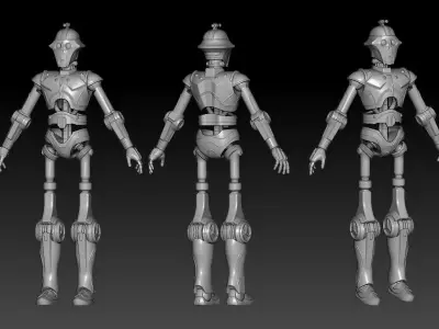 NR-02 One12 Scale Articulation Droid STL Files  3D print model