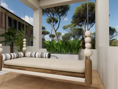 Modern Swing Low-poly 3D model