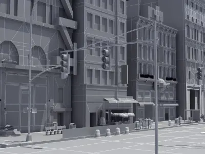 City Park Block 3D model