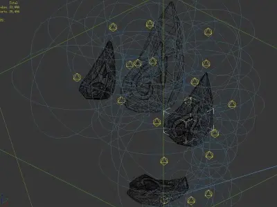Lava Hell - Stone Leaf 24 3D model