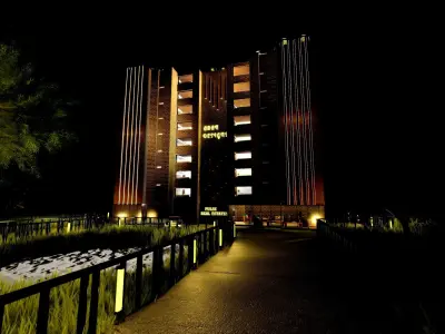 Symphony Apartments  Low-poly 3D model