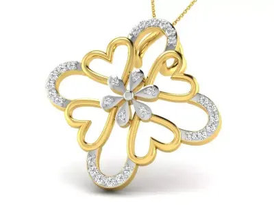 diamonds pendant 3D print model 51