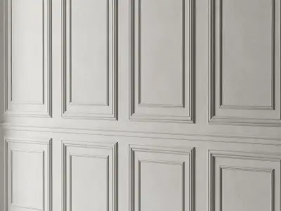 Classic 3D Wall Panel Elegant Design for Interior Decor 3D model