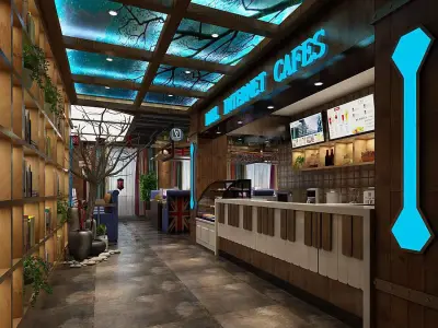 Business Restaurant - Coffee - Banquet  19 3D model