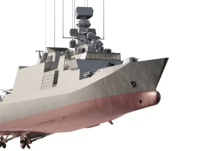 EUROPEAN NAVY CORVETTE 3D model
