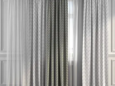 Curtain Set 284 3D model
