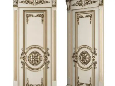 Classic door 3D model