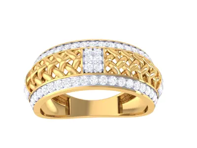 Women Ring  Render 3dm STL OBJ FBX Details 3D print model 310