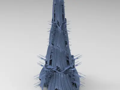 Sci-fi Opera House 2  3D model