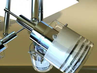 Halogen Ceiling Light 08 Photoreal 3D model