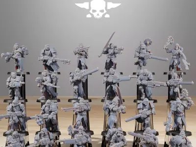 Scavenger infantry Builder Kit 3D print model