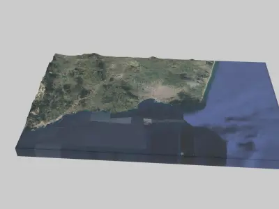 Tanger City Low-poly 3D model