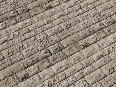 Chiseled Limestone Ashlar PBR Texture Texture