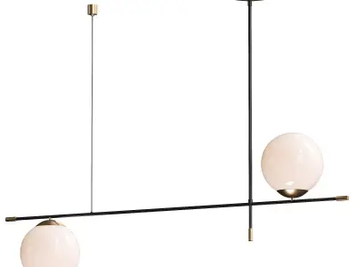  Maytoni Nostalgia pendant light 2-bulb glass 3D model