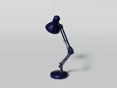 Vintage desk lamp 3D model purchase