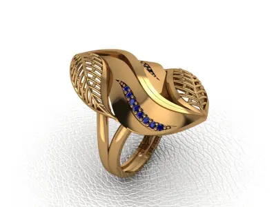 ring 15 piecering rings gold rings ring drawing ring  3D print model