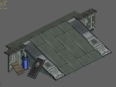 Space Station - Slope 03 3D model