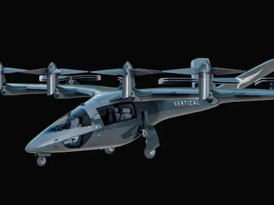  Rigged VX4 - Electric Aircraft EVTOL Vertical Aerospace PBR 
