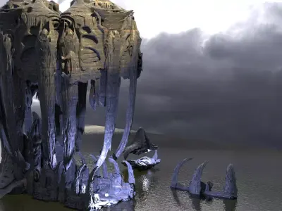 Wraith Hive Monarch Claws Kitbash 1 3D model