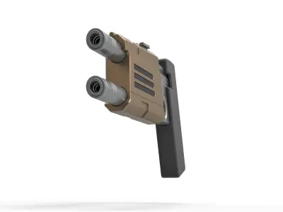 Nausicaan Pistol from Star Trek Enterprise TV series 3D model