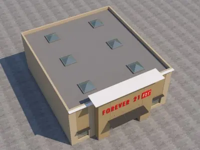 American Store Market 3D model