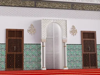Mihrab Mosque 3D model