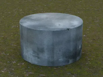 Bunker Ruin Low-poly 3D model