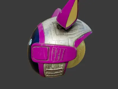 Little Companion Robot For Games Low-poly 3D model