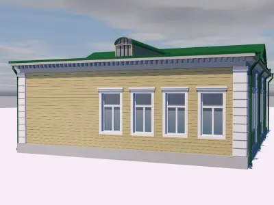 Country house Low-poly 3D model buy