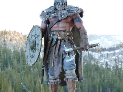  Viking Character PBR Rigged 