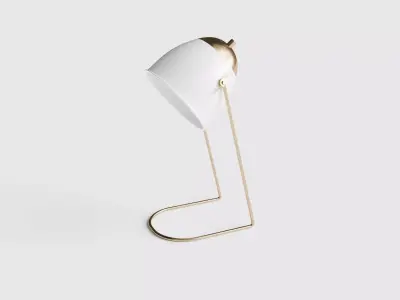 Rockett St George - Little Brass and Ivory Desk Lamp 3D model