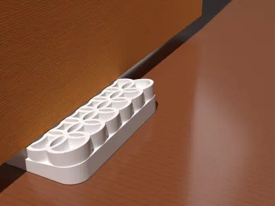 A circle themed doorstop 3D print model