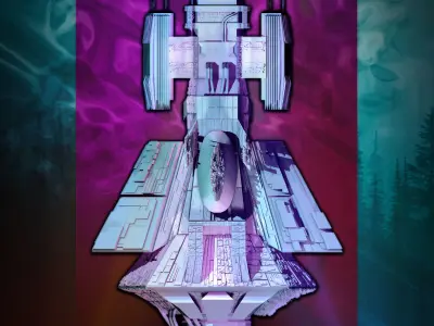 Sci-Fi Spaceship  The Deliverance 3D model