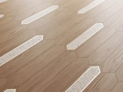 Matita modular geometric wood floor By Foglie D Oro Texture