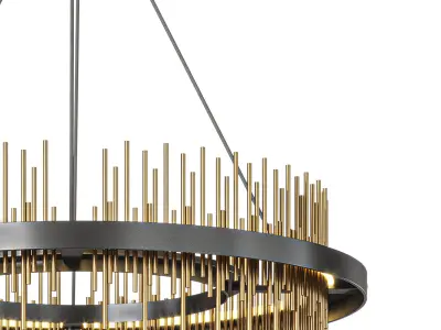 Gossamer Circular Pendant By Hubbardton Forge 3D model