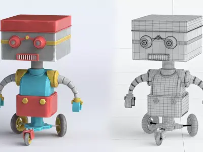 Robot toy 3D model buy
