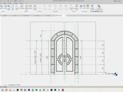 Classic Door Revit Family 3D model