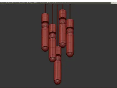 FULCRUM CHANDELIER Low-poly 3D model