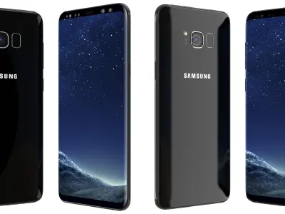 Samsung Galaxy S8 Midnight Black 3D model