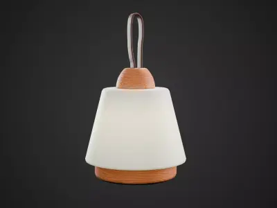 Teddy Table Lamp Low-poly 3D model